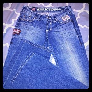 Affliction Jeans Size 25 NWOT Bootcut